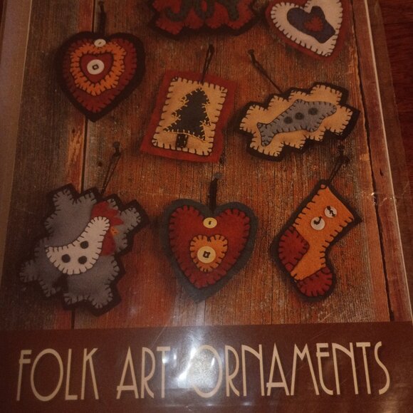 Lot of 4 Vintage Holiday-Themed Christmas Fiber Craft Patterns Kits OOP - Picture 5 of 6